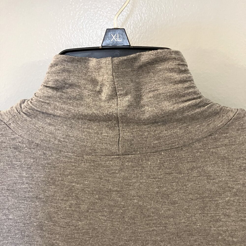Apt 9 Essential Petite Long Sleeve Moch Turtleneck Gray Lightweight PXL - Picture 6 of 7